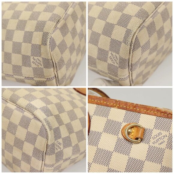 LOUIS VUITTON Damier Azur Neverfull PM Tote Bag - Picture 9 of 16